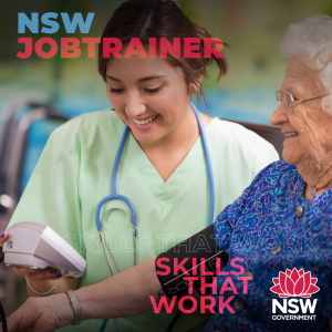 CHC33015 Certificate III in Individual Support (Ageing) NSW JobTrainer Skilling for Recovery Aged Care Course